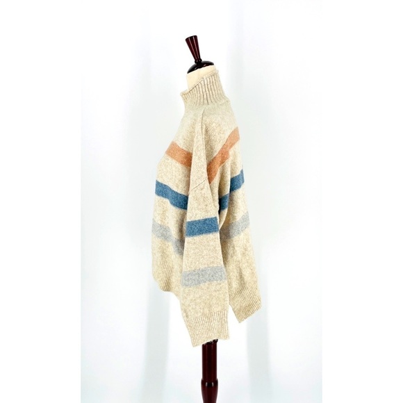 Fate - Striped Mock Turtleneck Sweater - Size Small - Picture 4 of 10